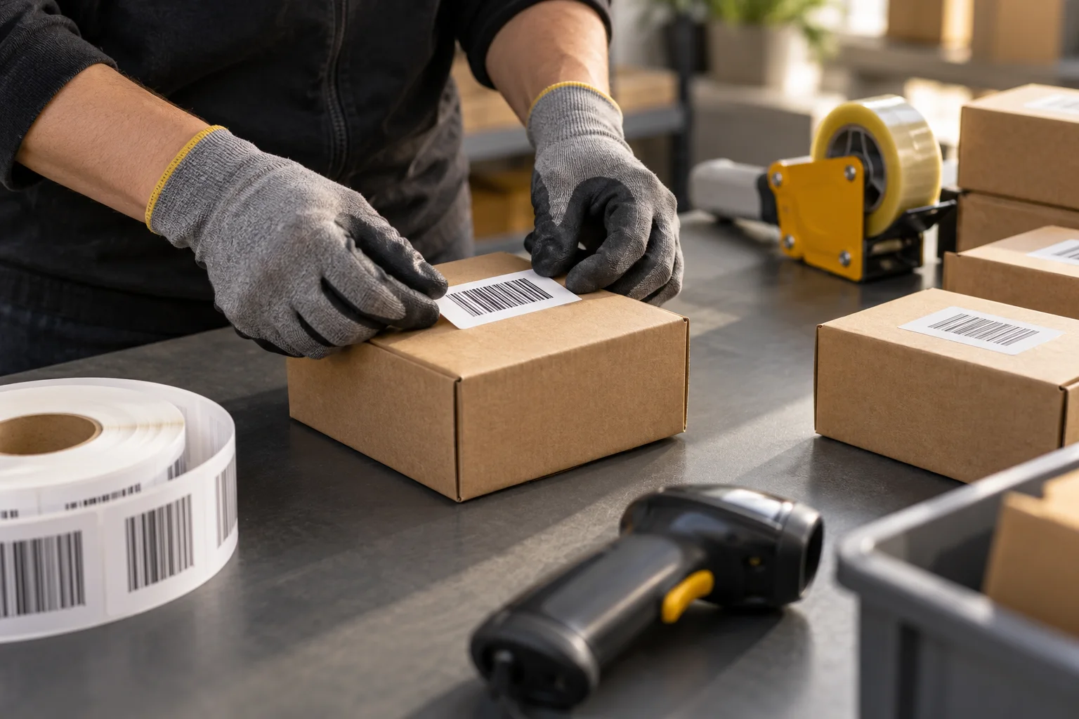 Apply product labels