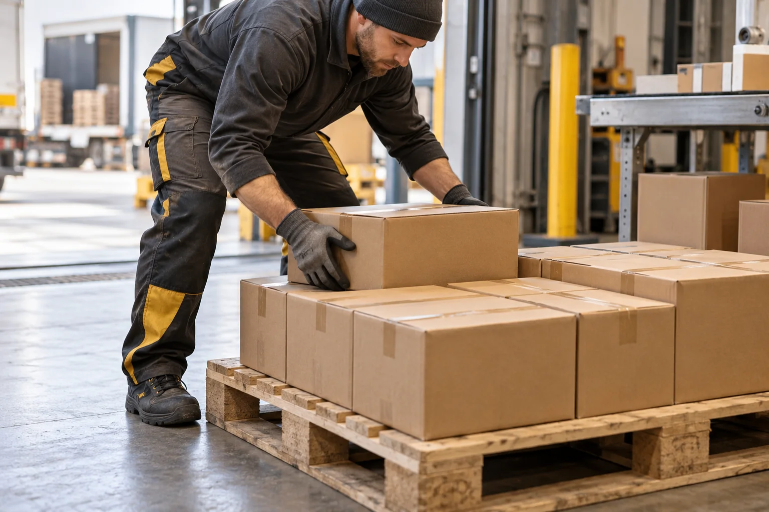 Palletize goods
